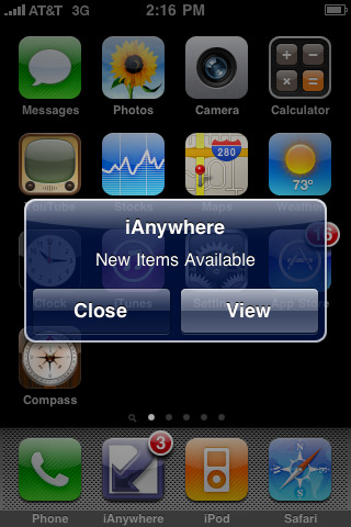iAnywhere Mobile Office free app screenshot 1