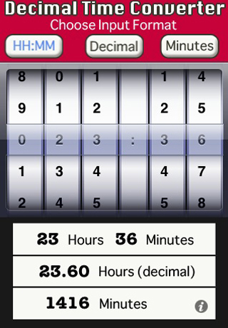 Decimal Time Converter free app screenshot 1