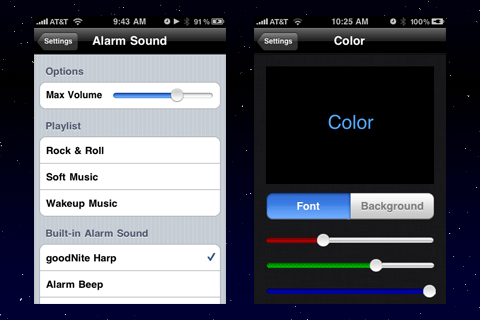 goodNite Lite - Alarm Clock Night Light free app screenshot 3