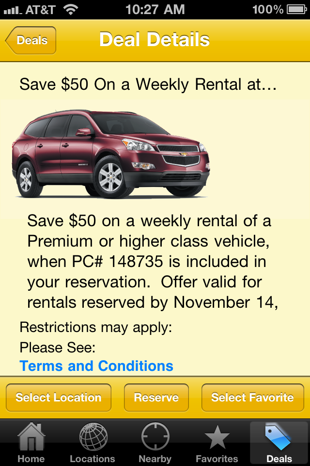 Hertz Car Rental free app screenshot 3