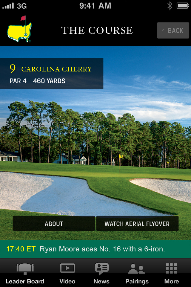 The Masters Golf Tournament free app screenshot 3