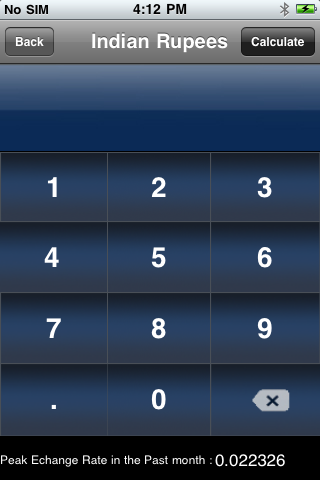 iCurrencyCalculator free app screenshot 2