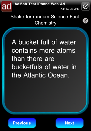 Science Facts! free app screenshot 2