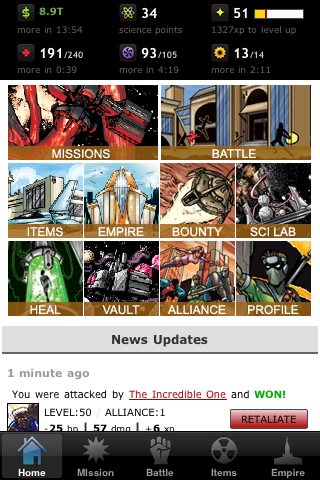 Superheroes Alliance free app screenshot 2