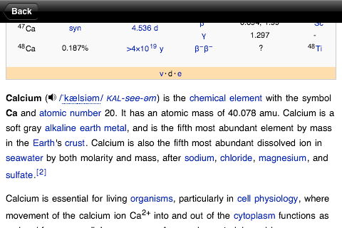 iElements - Periodic Table of The Chemical Elements free app screenshot 3