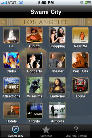 SwamiCity Los Angeles free app screenshot 2