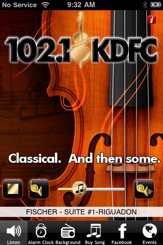 102.1 KDFC. CLASSICAL. AND THEN SOME. SAN FRANCISCO BAY AREA free app screenshot 1
