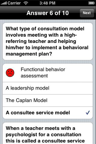 School Psychology Exam Lite (Free Questions) free app screenshot 3