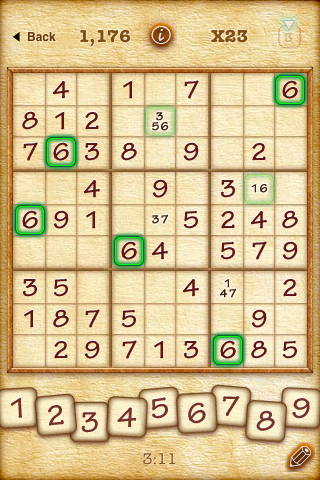 Sudoku 2 free app screenshot 3