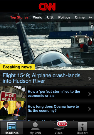 CNN App for iPhone (U.S.) free app screenshot 1