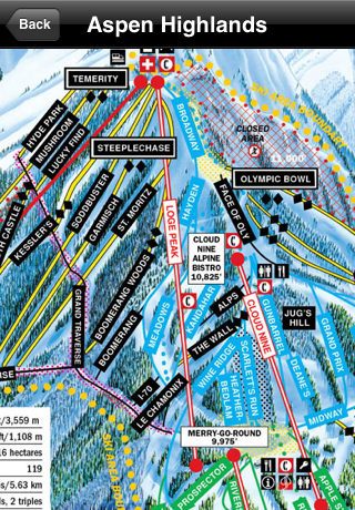 iTrailMap (Ski and Snowboard trail maps) free app screenshot 1