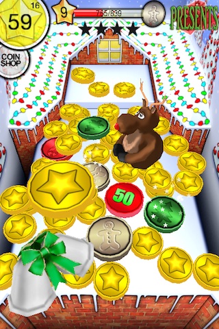 Coin Dozer - Christmas free app screenshot 4