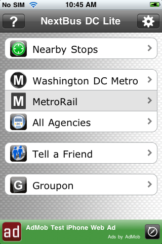 NextBus DC Lite free app screenshot 3