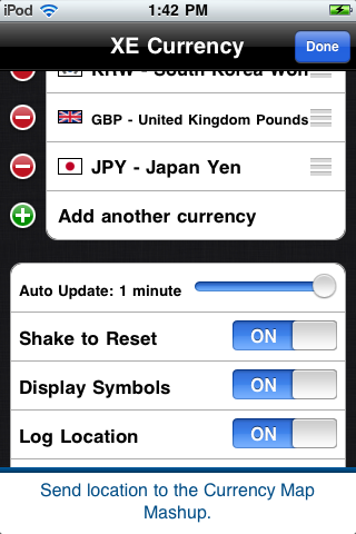 xe currency converter app