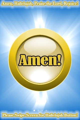Image of Amen, Hallelujah, Praise the Lord, Rejoice Buttons!