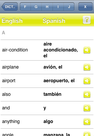 FREE Spanish Dictionary - iCaramba Spanish Course free app screenshot 3