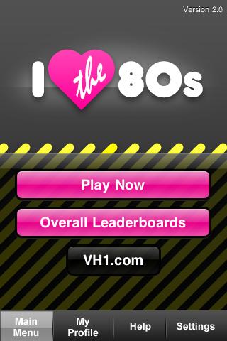 VH1's I Love the 80s Trivia free app screenshot 1
