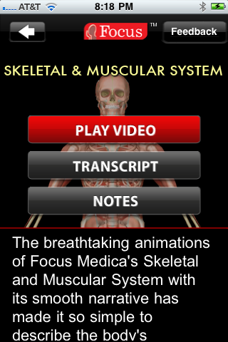Junior Animated Atlas of Human Anatomy and Physiology (Medical Animation from Focus Medica) free app screenshot 2