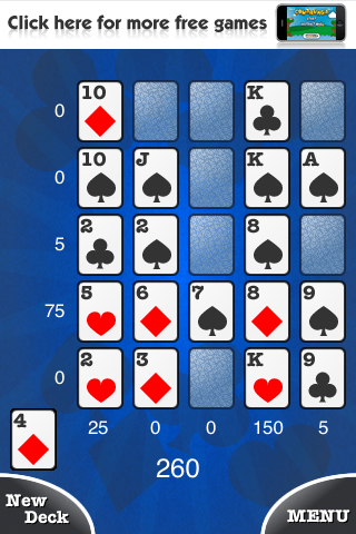 Poker Solitaire Free free app screenshot 1