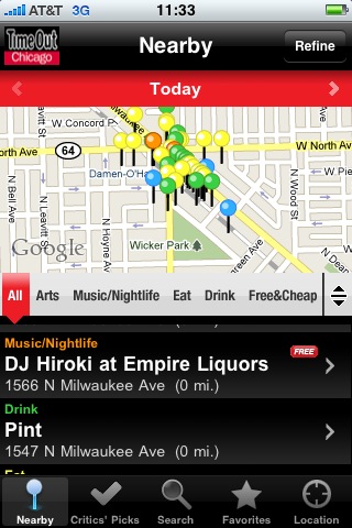 Time Out Chicago for iPhone free app screenshot 2