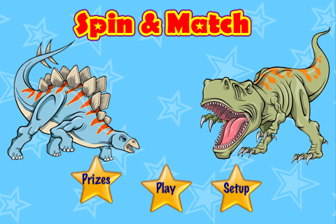 A Dinosaur Spin & Match Free Lite - Kids Picture Memory Cards Games free app screenshot 1