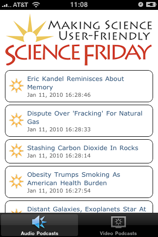 Science Friday free app screenshot 1