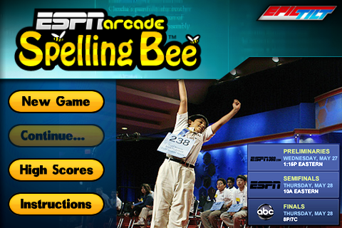 ESPN Spelling Bee Lite free app screenshot 1