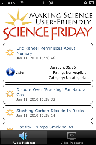 Science Friday free app screenshot 3