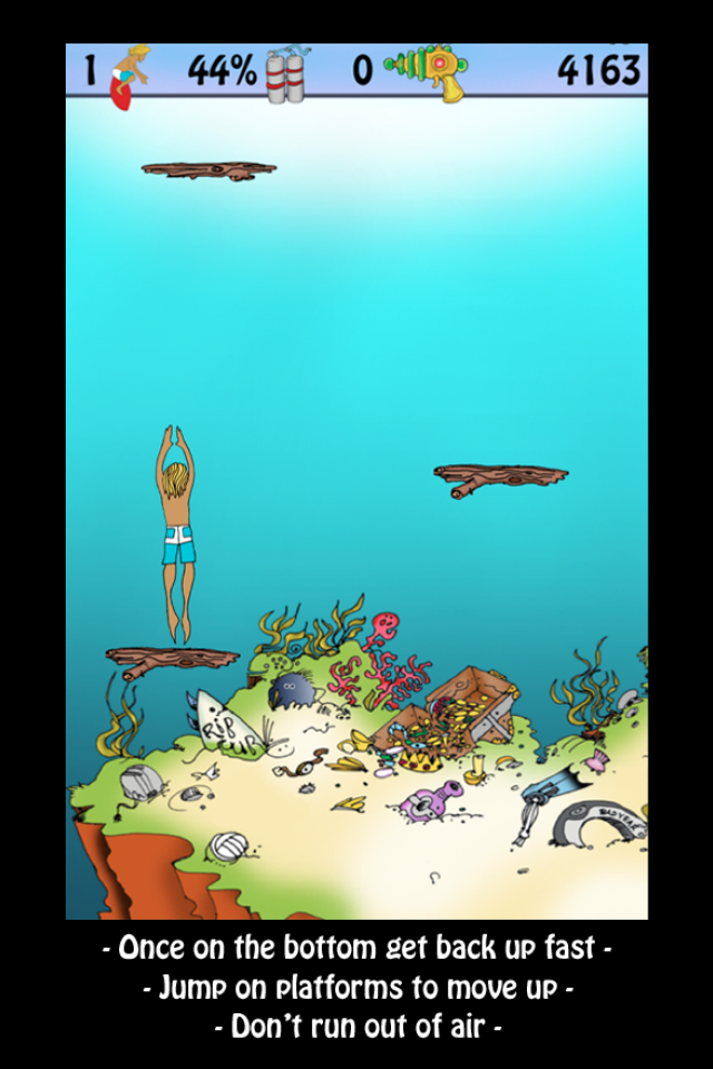 Doodle Jump, Surf And Dive Free free app screenshot 4