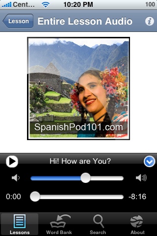 Free Pocket Spanish - Elementary free app screenshot 1