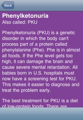 Genetics & Birth Defects free app screenshot 2