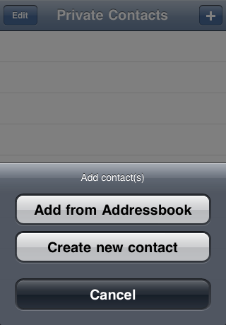 Private Contacts free app screenshot 3