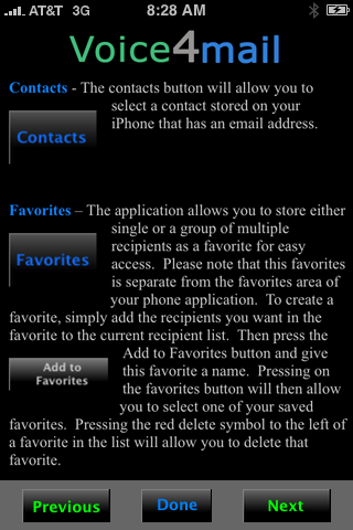 Voice4mail - Speak Your Mail free app screenshot 3