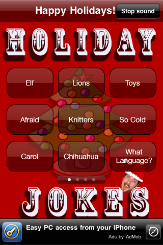 Holiday Jokes free app screenshot 3
