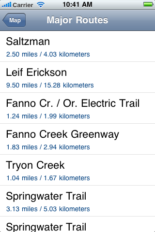 Portland Bike Maps free app screenshot 4