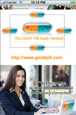 GMAT Pill 2.0 free app screenshot 1