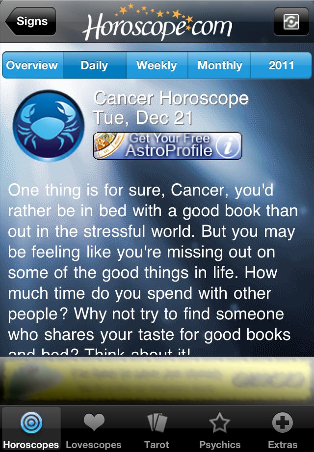 Horoscopes and Tarot free app screenshot 3
