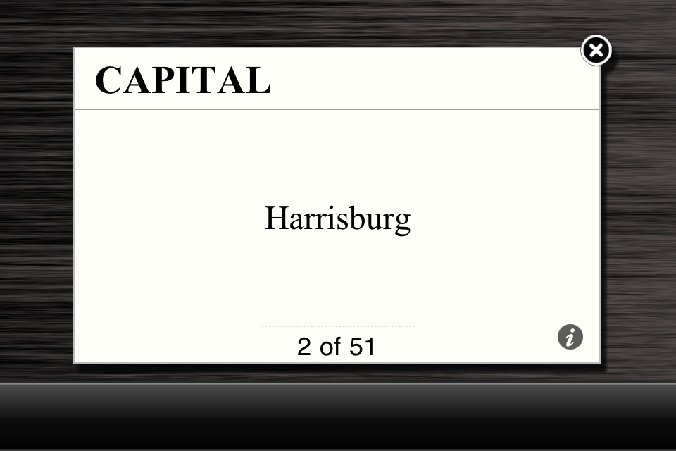 Flash US State Capitals free app screenshot 2