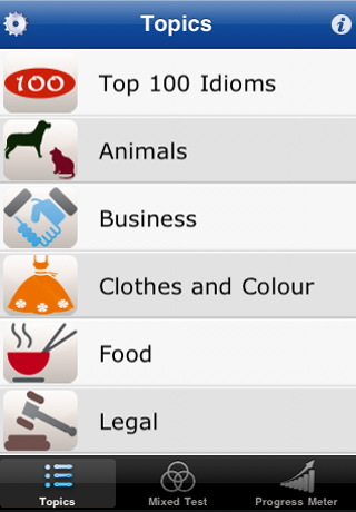 Idioms Lite free app screenshot 2