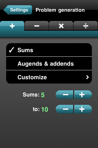Math Drills Lite free app screenshot 4