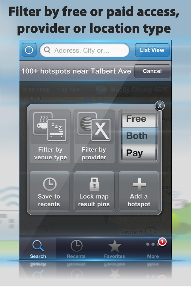 Wi-Fi Finder free app screenshot 2