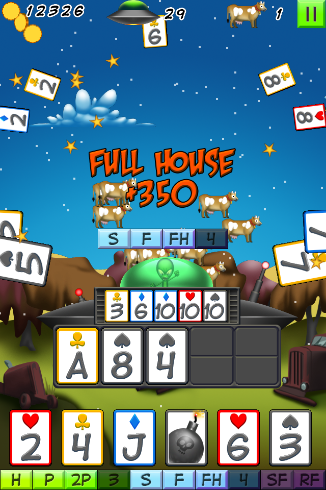 Poker Invaders free app screenshot 3