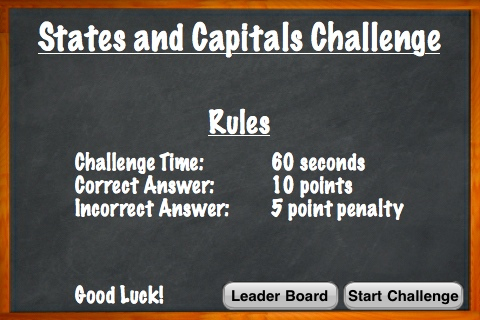 States and Capitals Challenge Lite - Flash Cards Speed Quiz for the United States of America free app screenshot 3