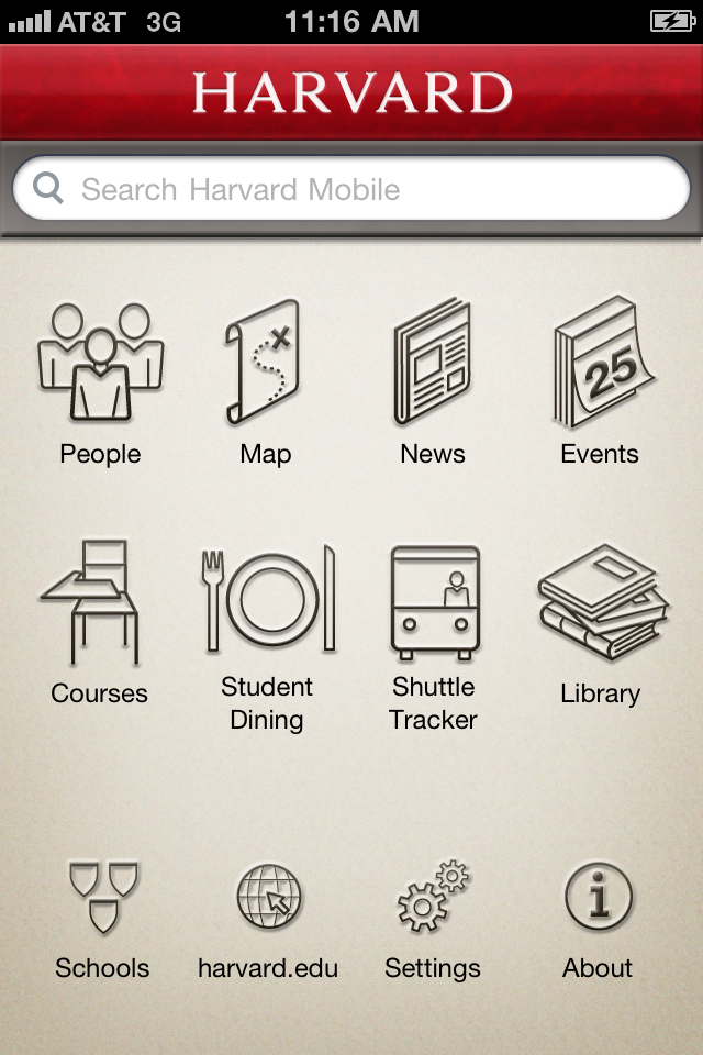 Harvard Mobile free app screenshot 1
