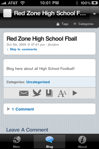 Red Zone (High School Football) free app screenshot 2