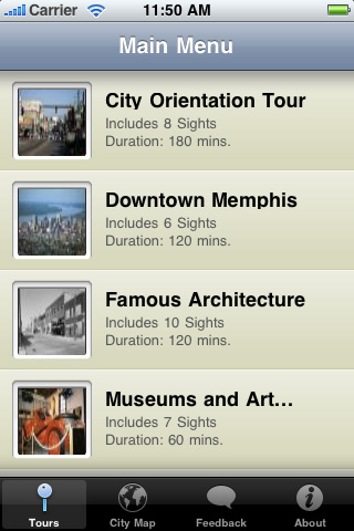 Memphis Map and Walking Tours free app screenshot 4