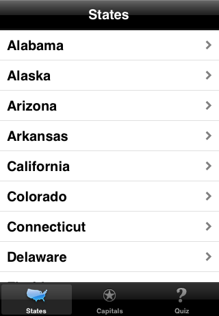 States-N-Capitals free app screenshot 1