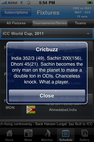 Cricbuzz - Cricket Scores and News free app screenshot 3