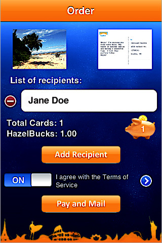 HazelMail Postcards free app screenshot 3