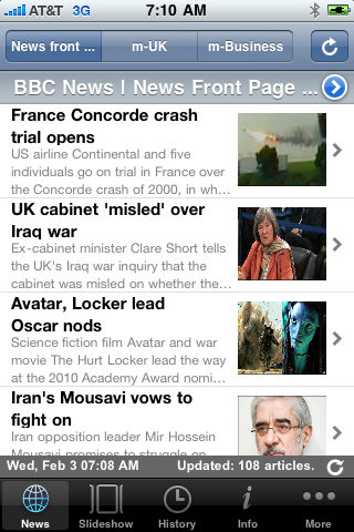 World Mobile News free app screenshot 1